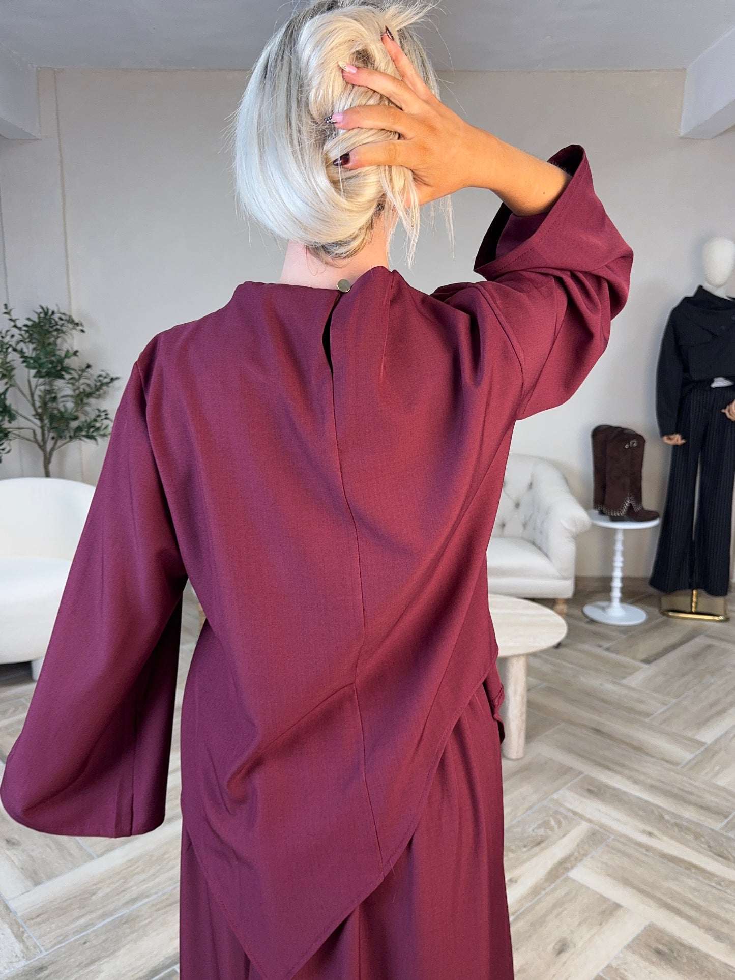 ENSEMBLE SIRINE ( beige ou bordeaux )