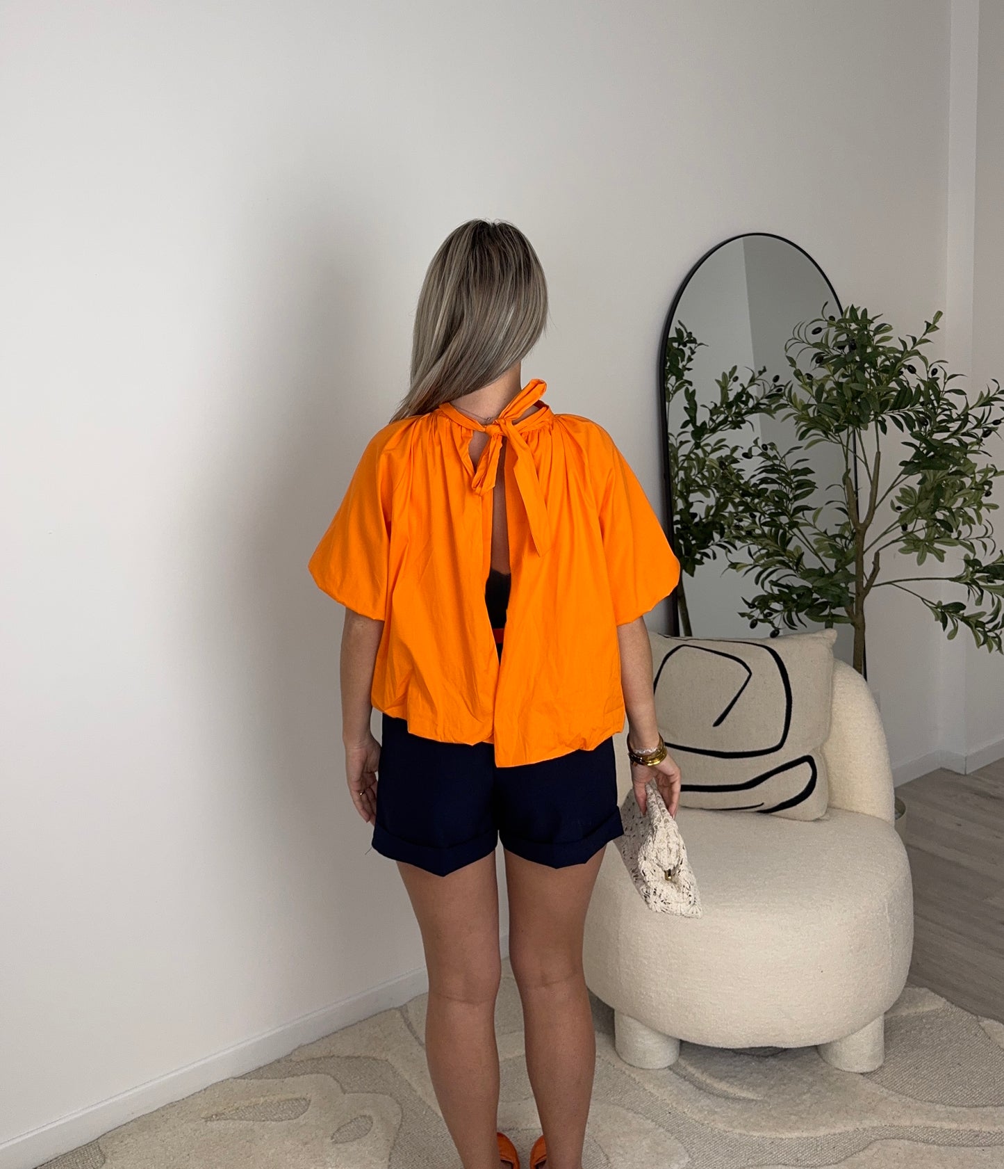 SHORT (bleu/marron)