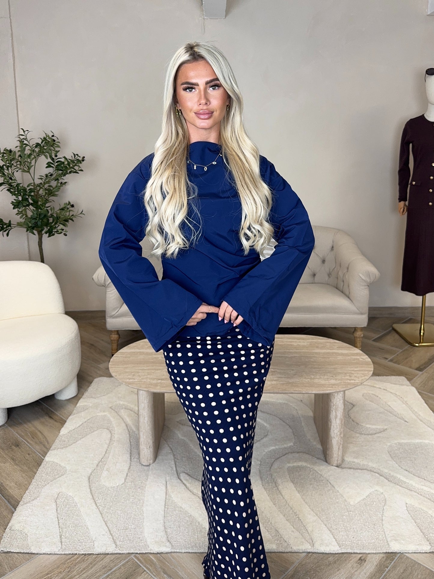 HAUT WENDY BLEU FONCÉ