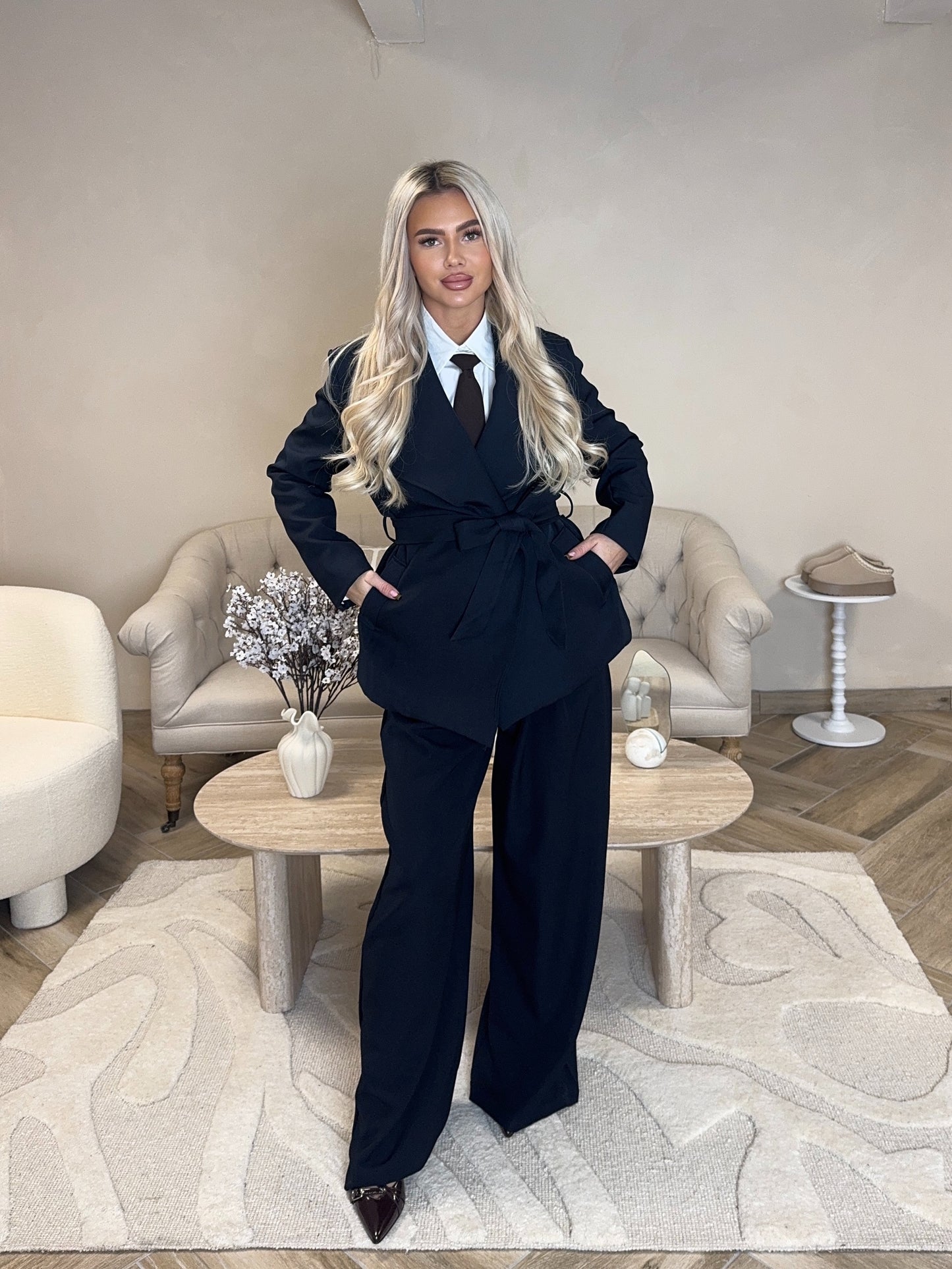 ENSEMBLE TAILLEUR MARINE