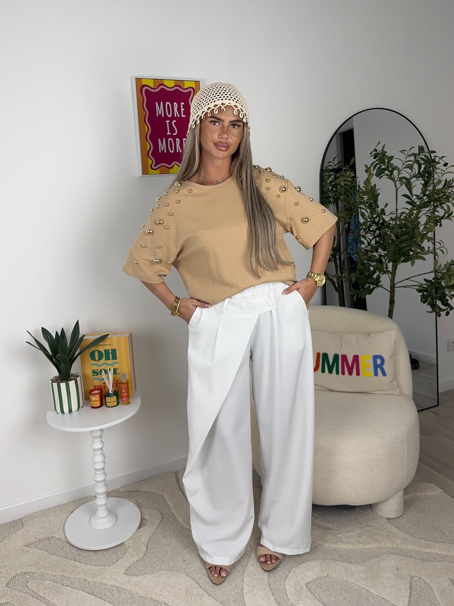 HAUT LILA (beige/orange)