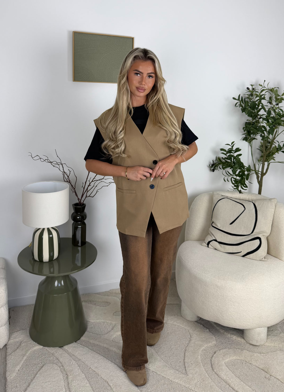 VESTE BIANCA ( chocolat/beige )