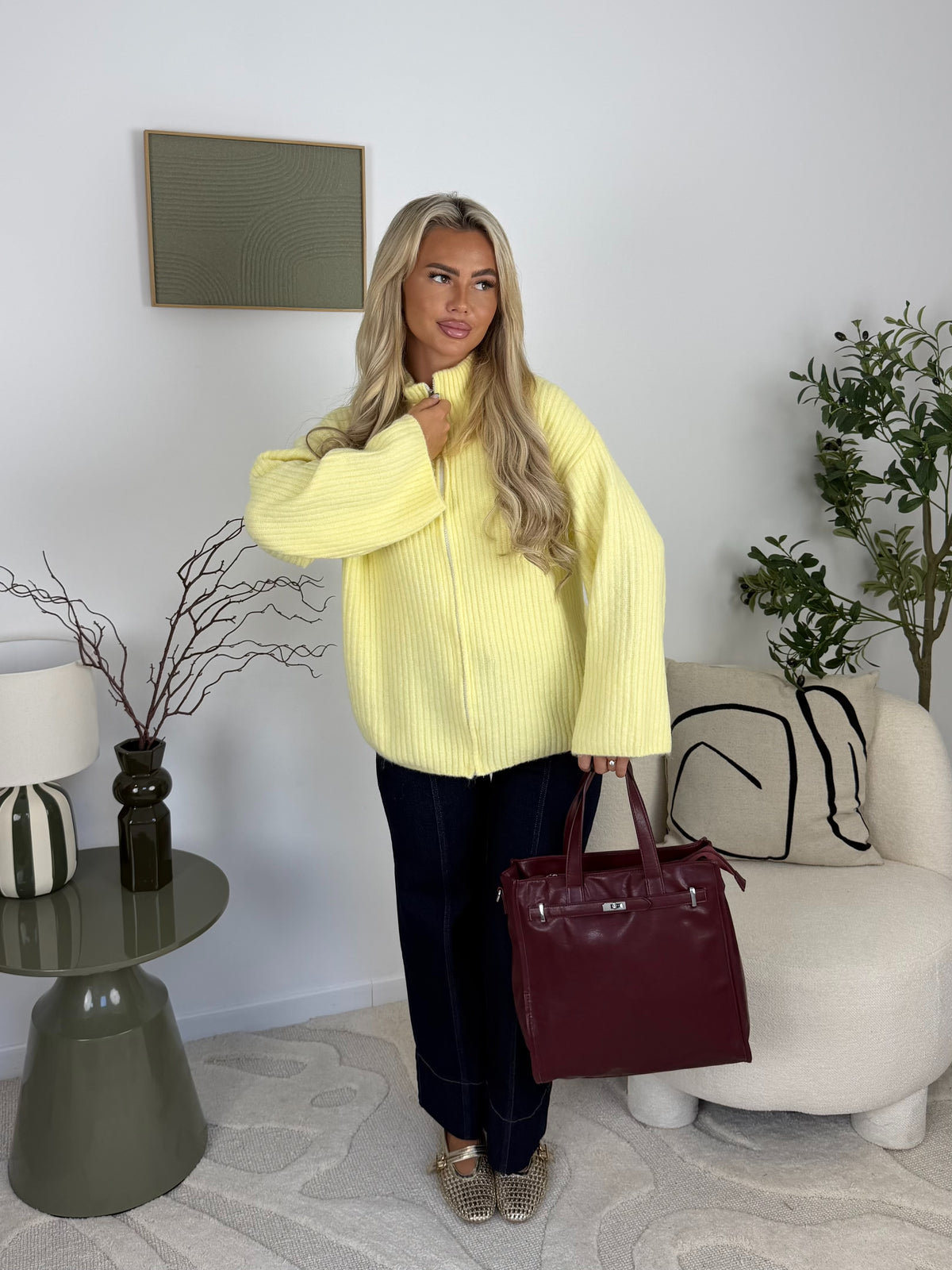 GILET FLAVIE (rouge/jaune/beige)