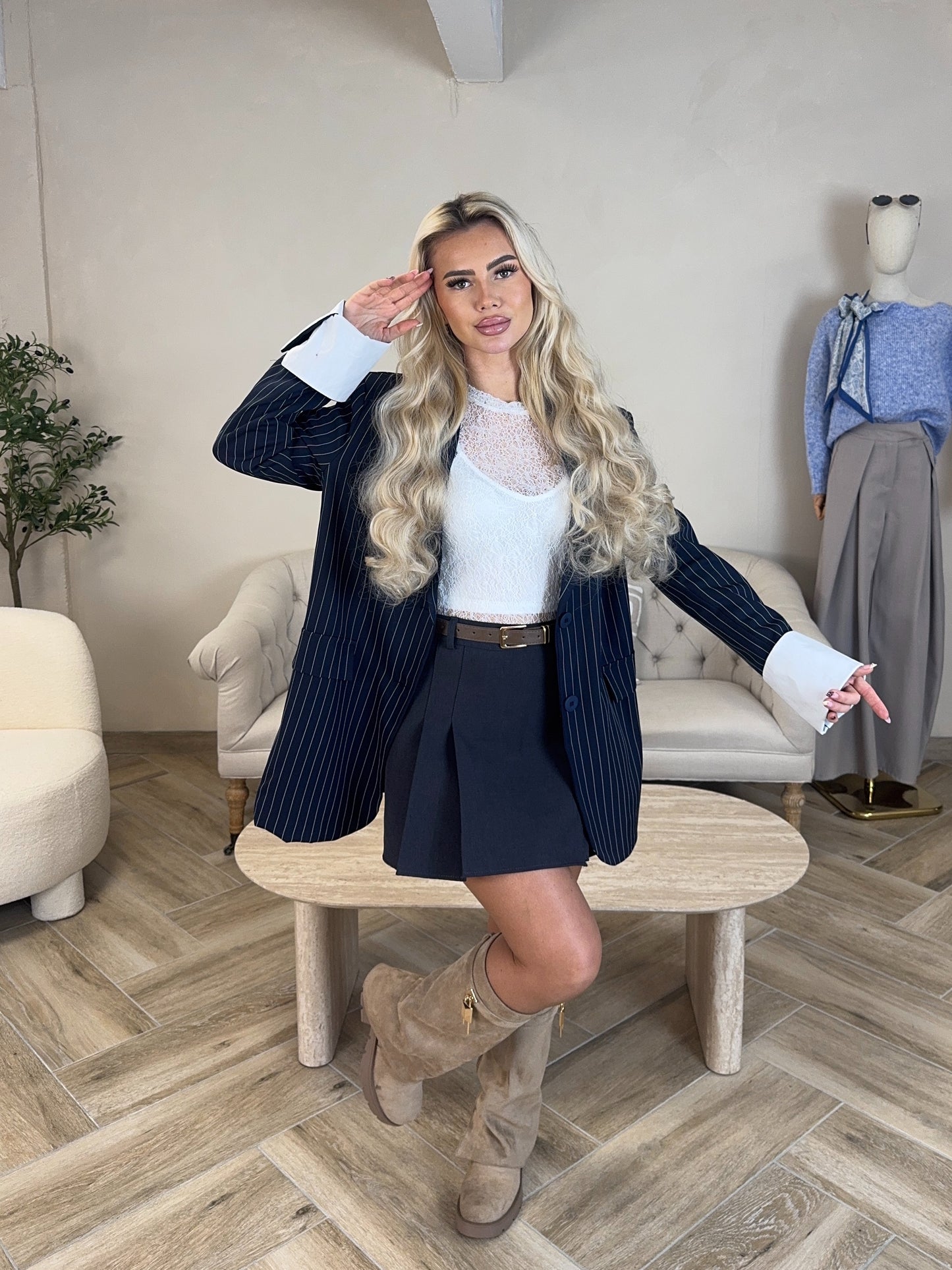 BLAZER CAM (bleu ou beige )